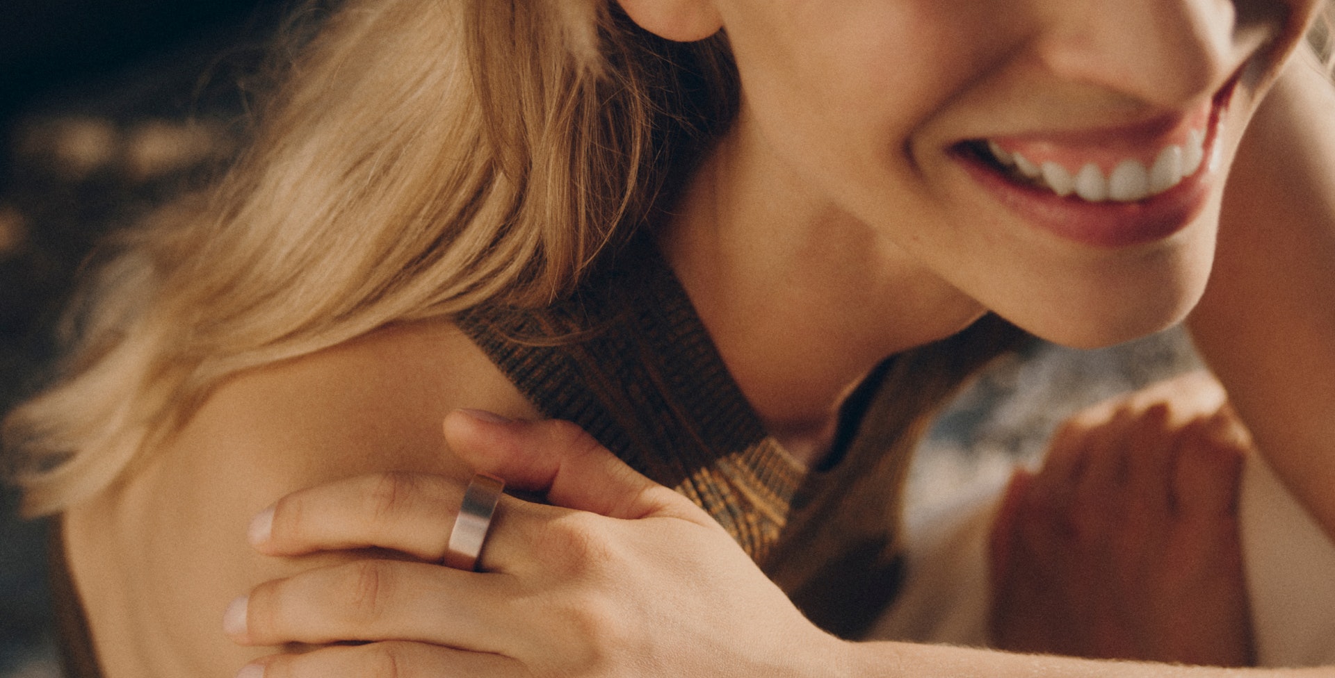 Image of a woman looking out a car window