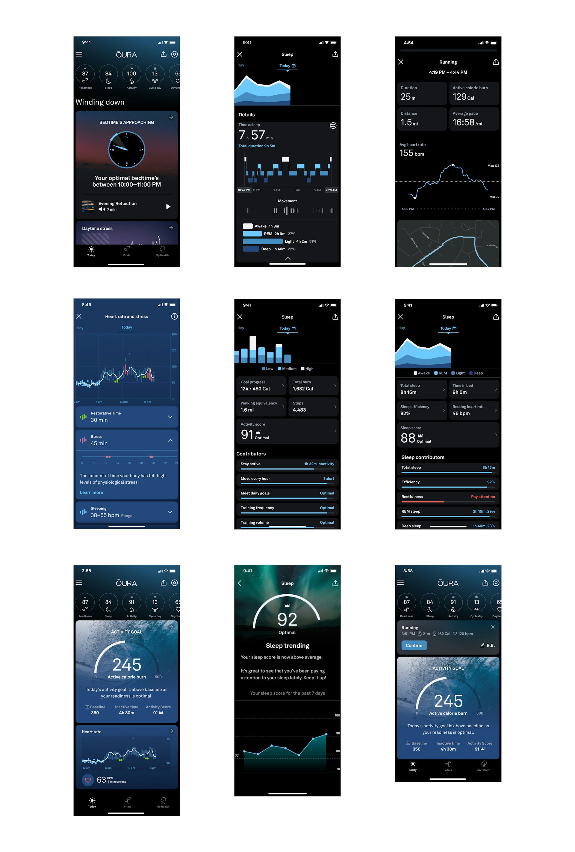 Images of the phone app